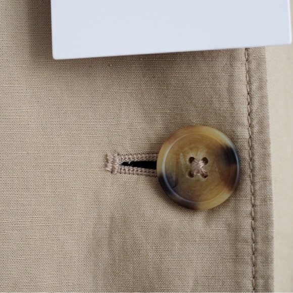 Trench vest JW Anderson sleeveles Uniqlo belted lapel dress medium - Picture 7 of 11